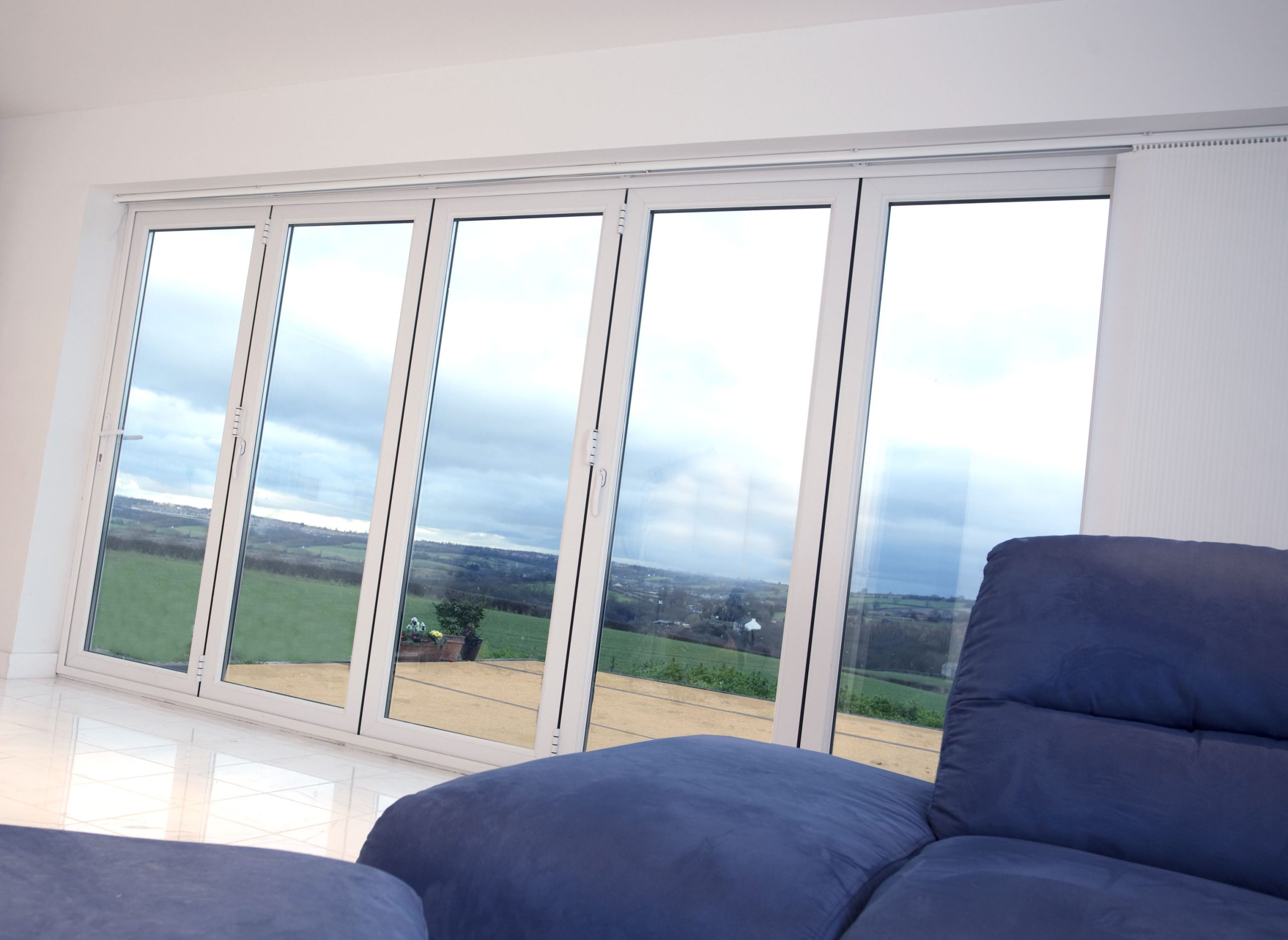 White Upvc Bifold Doors